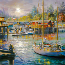 Схема вышивки «Harbor.»