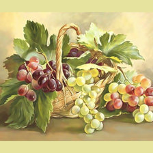 Схема вышивки «Виноград.»