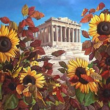 Схема вышивки «подсолнухи»