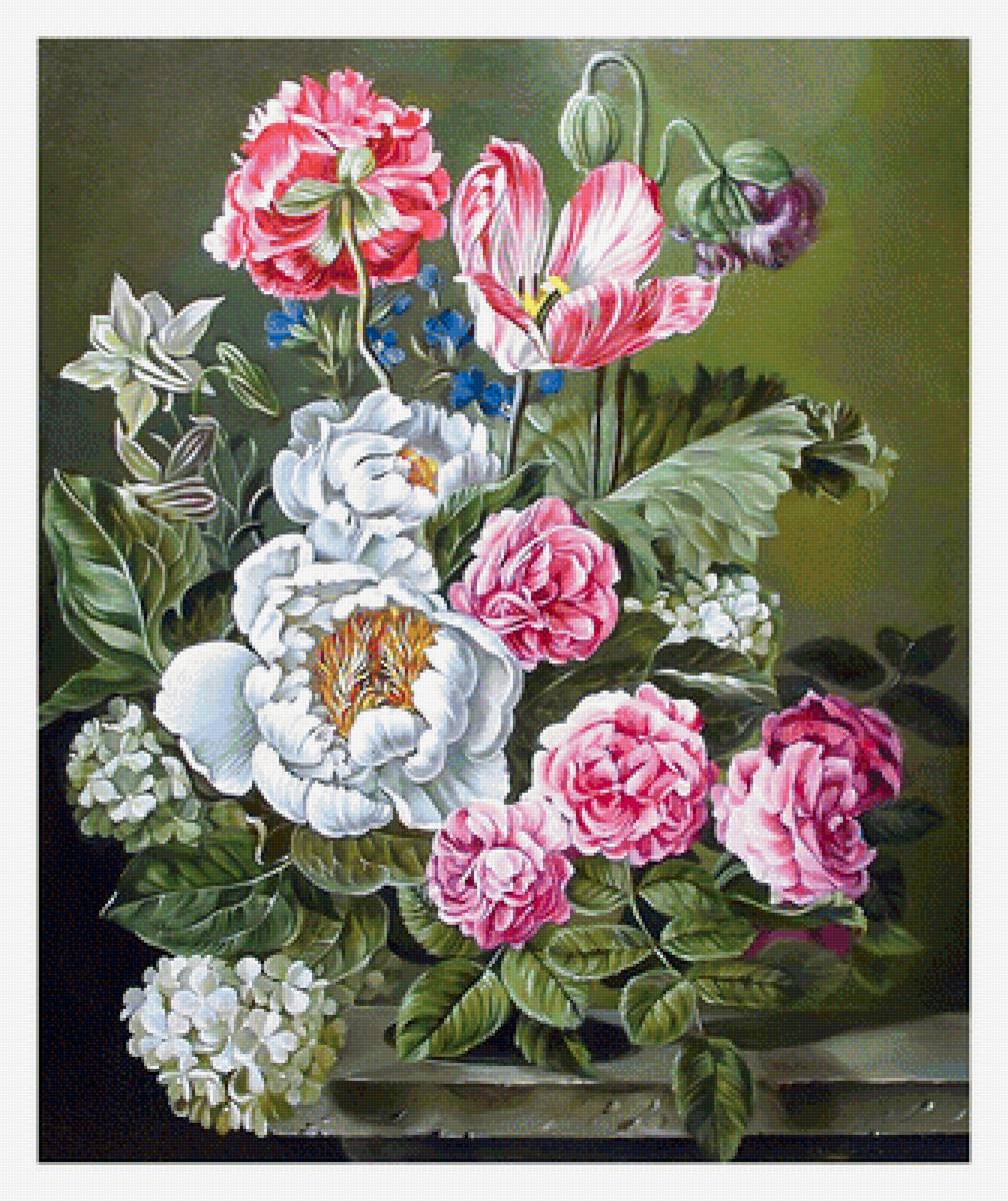 Серия "Букет". - флора, букет, цветы - предпросмотр