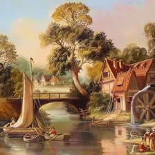 Схема вышивки «Голландия»