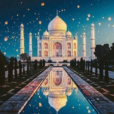 Схема вышивки «ТаджМахал»