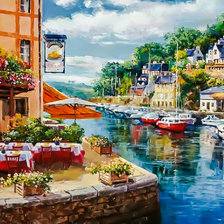 Схема вышивки «Pont Aven (France).»