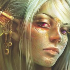 Схема вышивки «Девушка»