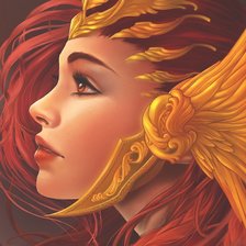 Схема вышивки «Девушка»