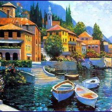 Схема вышивки «Italian village»