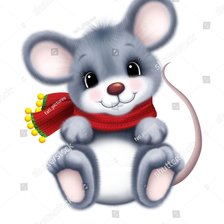 Схема вышивки «Мышка»