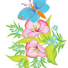 Схема вышивки «цветы»