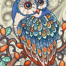 Схема вышивки «Сова»