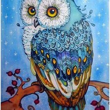 Схема вышивки «Сова»