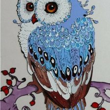Схема вышивки «Сова»