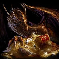 Схема вышивки «Дракон на золоте»