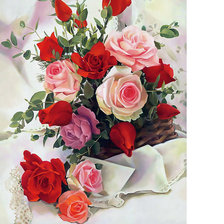 Розы, букет.