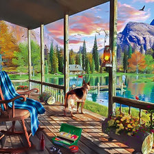 Схема вышивки «Sunset Ritual.»