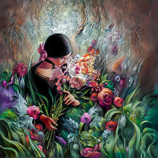 Схема вышивки «The Rose Garden.»