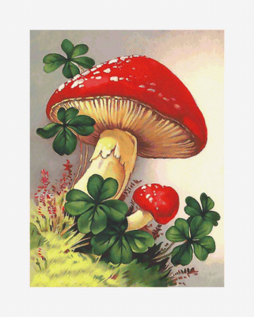 Серия "Мухоморчики" - грибы, мухоморы - предпросмотр