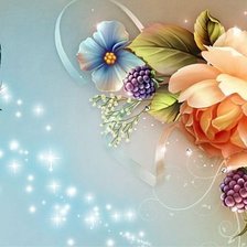 Схема вышивки «цветы»