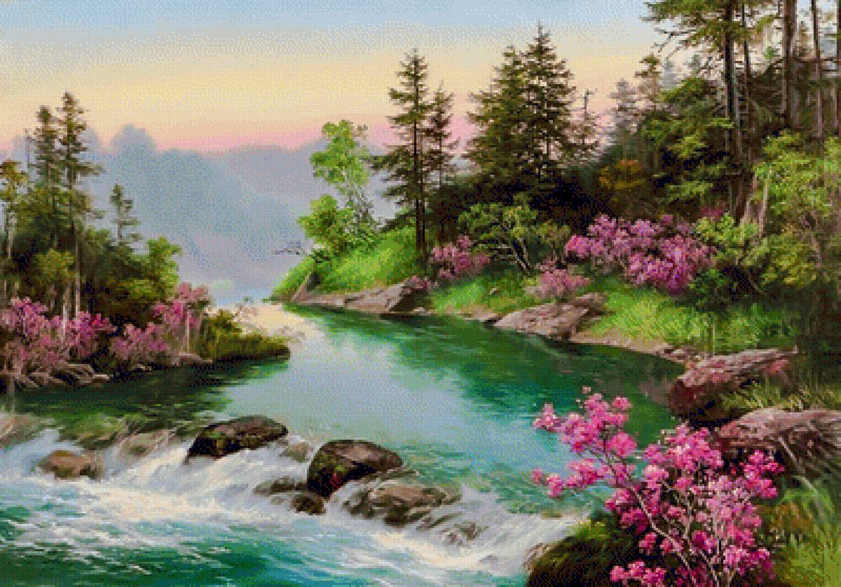 The River Course. - landscapes.flowers and gardens. - предпросмотр