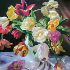 Схема вышивки «Tulips.»