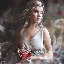 Схема вышивки «роза»