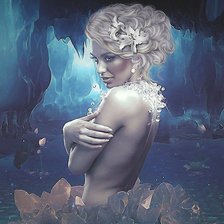 Схема вышивки «Девушка вода»