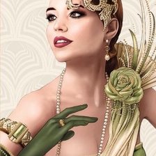 Схема вышивки «Art Dec Green»