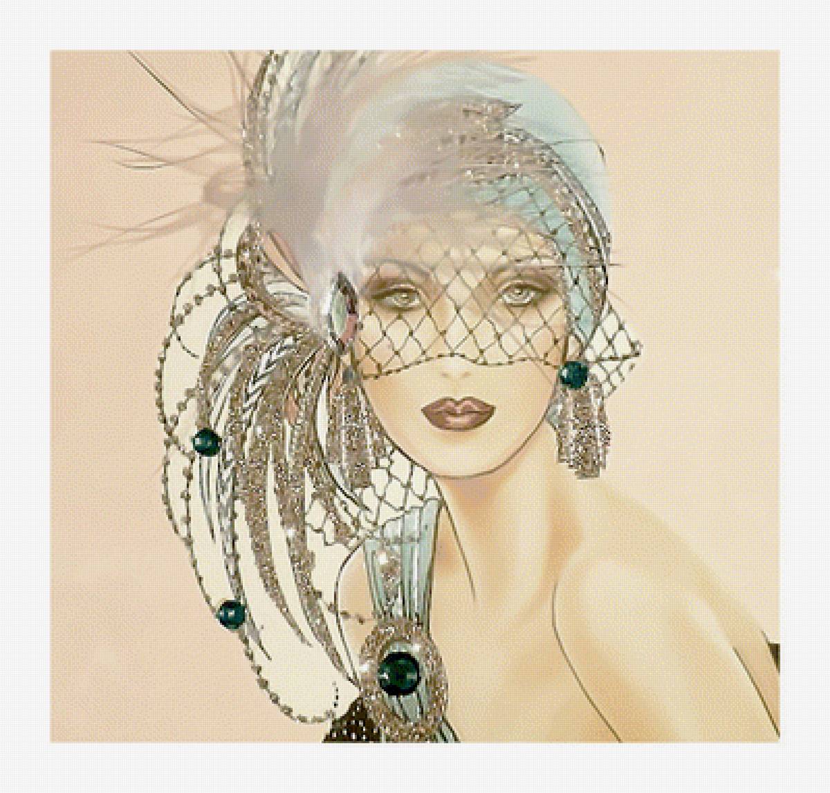 Серия "Ретро-портрет" - девушка, портрет - предпросмотр