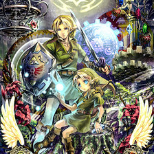 Схема вышивки «Zelda.»