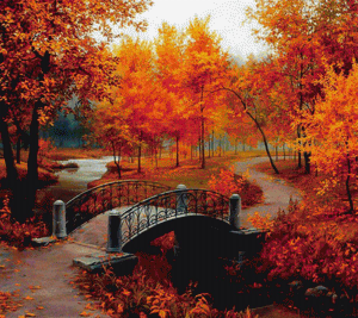 Золотая осень - осень мостик - предпросмотр