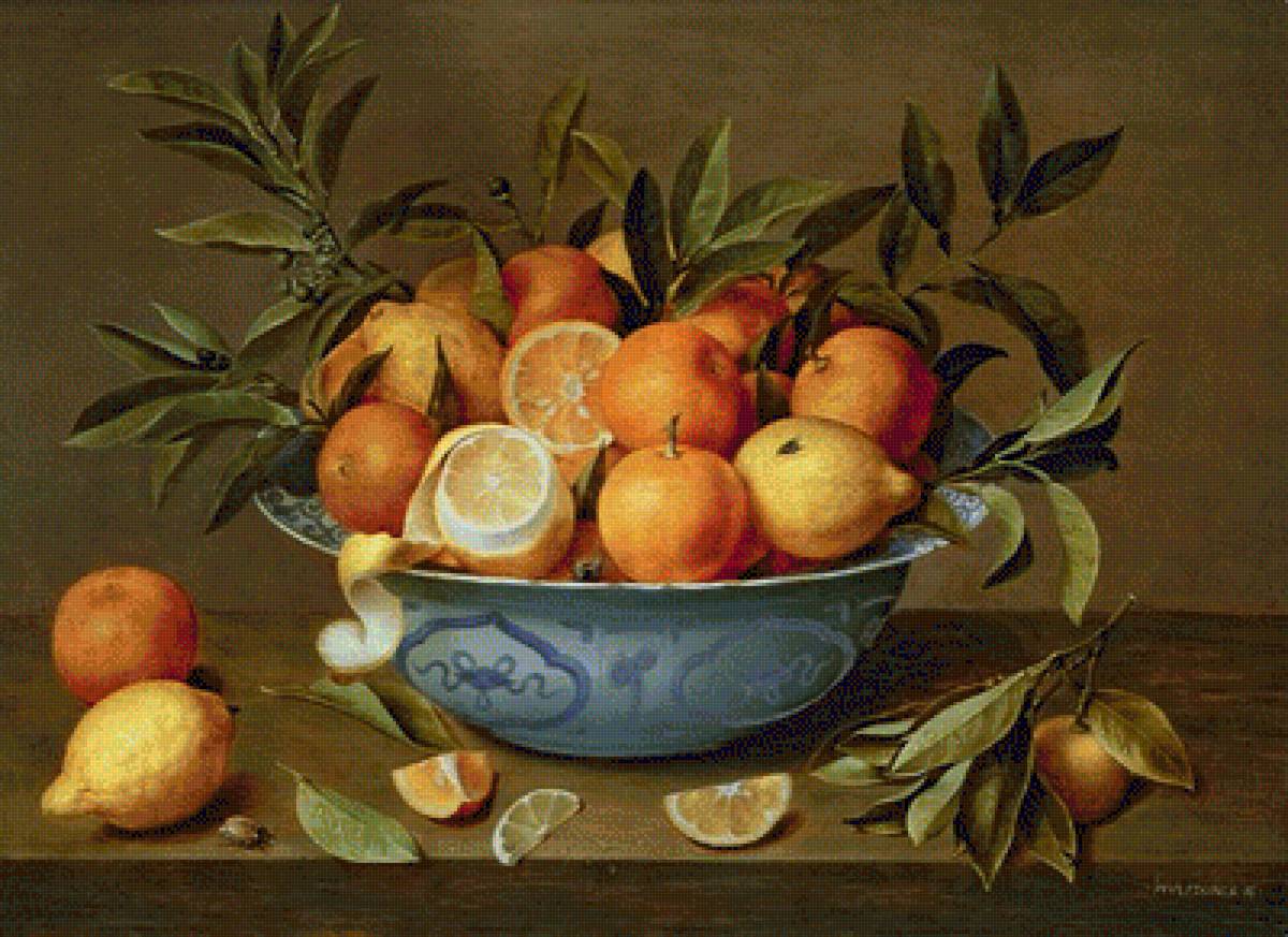 STILL LIFE WITH ORANGES AND LEMONS IN A WAN-LI PORCELAIN DISH - jacob van (1582-1647), by hulsdonck - предпросмотр