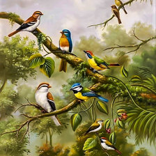 Схема вышивки «A Social Gathering.»