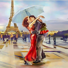Схема вышивки «Eiffel Tower Lover.»