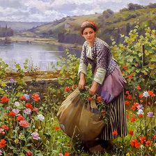 Схема вышивки «The Grass Cutter.»