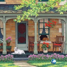 Схема вышивки «Уютный уголок»