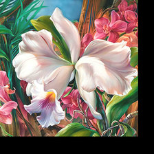 Схема вышивки «Цветы. Живопись.»