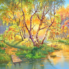 Схема вышивки «Пейзаж.»