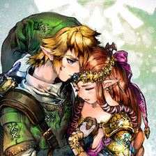 Схема вышивки «Zelda.»