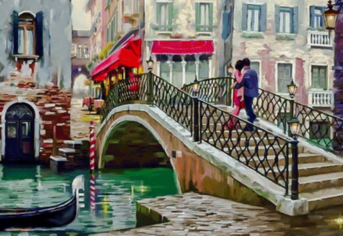 Venice Bridge. - richard macneil art.scenarys.people.venice. - предпросмотр