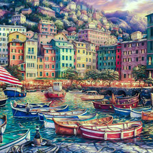 Схема вышивки «Vibrance of Italy.»