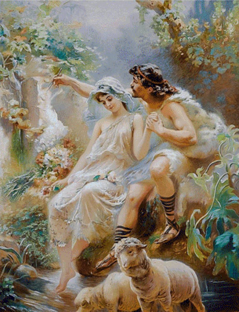 Allegorical Scene. - konstantin makovsky painter.scenarys.people.animals. - предпросмотр