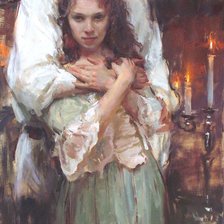 Схема вышивки «Пара молодых»