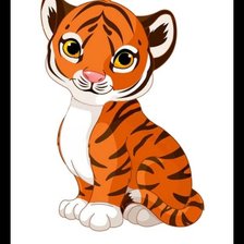 Схема вышивки «Тигруша»