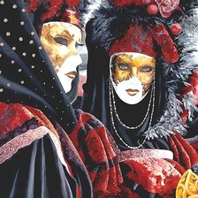 Схема вышивки «маски»