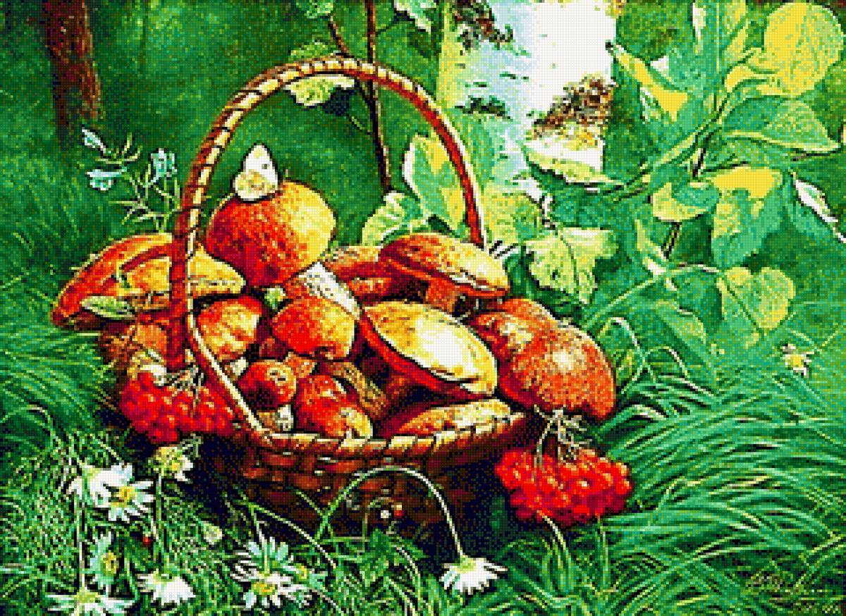 грибная пора - грибы, лес - предпросмотр