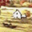 Предпросмотр схемы вышивки «Осенний пейзаж с тыквами.» (№1975068)