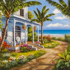 Схема вышивки «Beautiful Hacienda.»