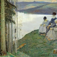 Схема вышивки «Россия Нестеров Старцы»