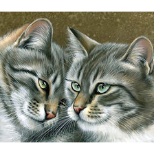 Схема вышивки «Серия "Коты".»