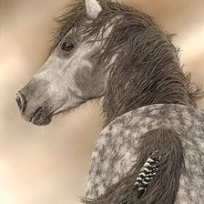 Схема вышивки «лошадь»