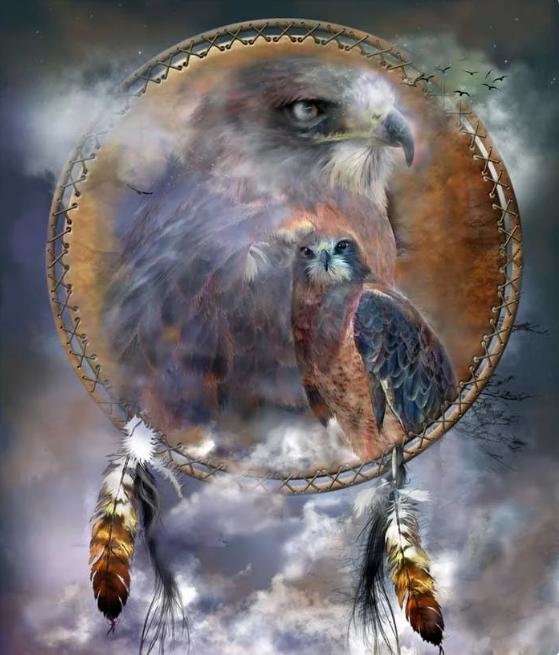 тотем, птица - оригинал